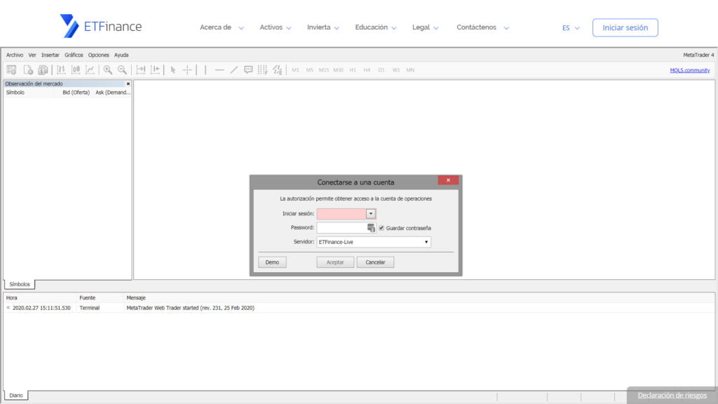 TRADING SOFTWARE ETFINANCE